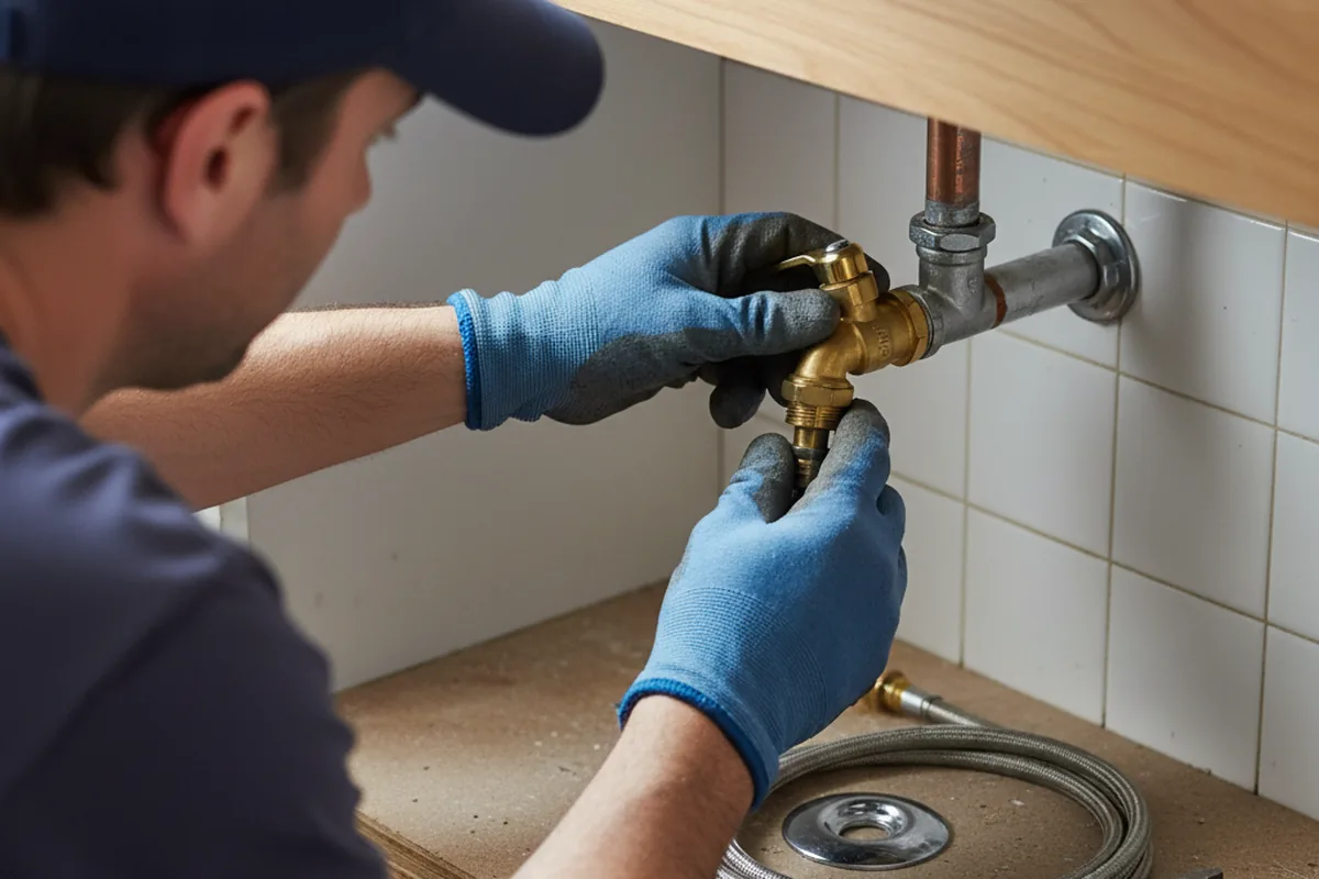 Shutoff valve and fitting work during Emergency Plumbing in Sandusky